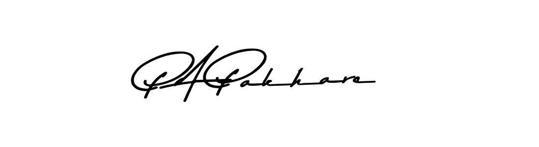 if you are searching for the best signature style for your name P A Pakhare. so please give up your signature search. here we have designed multiple signature styles  using Asem Kandis PERSONAL USE. P A Pakhare signature style 9 images and pictures png