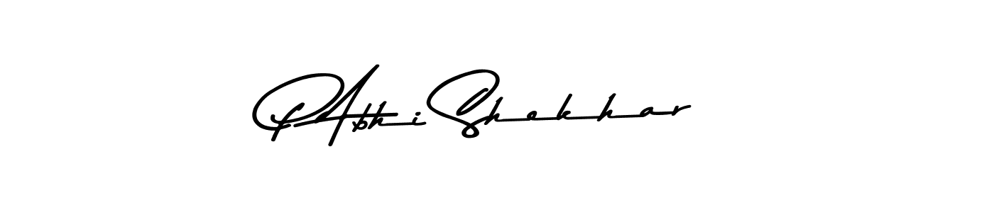 Similarly Asem Kandis PERSONAL USE is the best handwritten signature design. Signature creator online .You can use it as an online autograph creator for name P Abhi Shekhar. P Abhi Shekhar signature style 9 images and pictures png