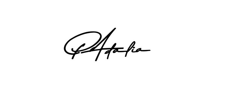 You should practise on your own different ways (Asem Kandis PERSONAL USE) to write your name (P Adalia) in signature. don't let someone else do it for you. P Adalia signature style 9 images and pictures png