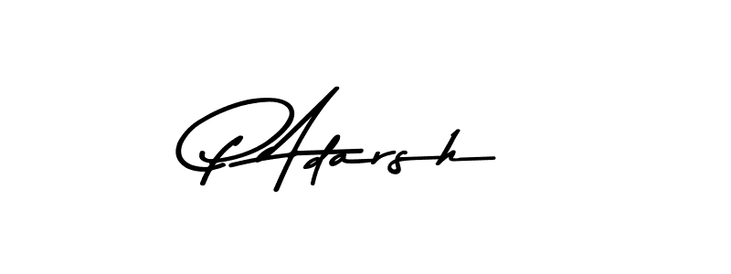 P Adarsh stylish signature style. Best Handwritten Sign (Asem Kandis PERSONAL USE) for my name. Handwritten Signature Collection Ideas for my name P Adarsh. P Adarsh signature style 9 images and pictures png