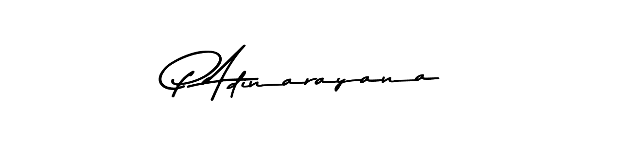 The best way (Asem Kandis PERSONAL USE) to make a short signature is to pick only two or three words in your name. The name P Adinarayana include a total of six letters. For converting this name. P Adinarayana signature style 9 images and pictures png