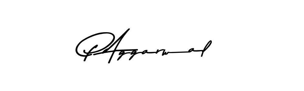 Design your own signature with our free online signature maker. With this signature software, you can create a handwritten (Asem Kandis PERSONAL USE) signature for name P Aggarwal. P Aggarwal signature style 9 images and pictures png