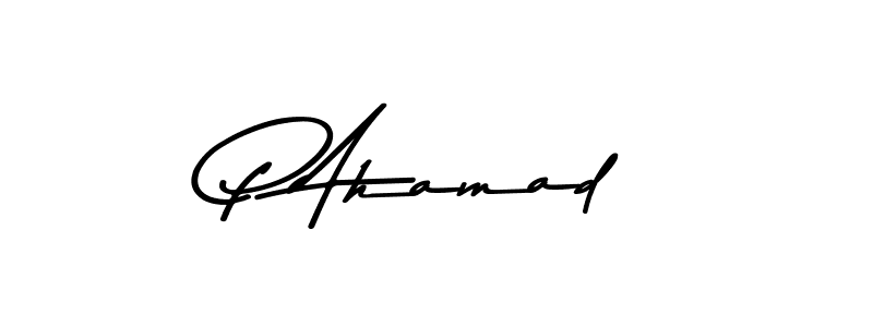 Similarly Asem Kandis PERSONAL USE is the best handwritten signature design. Signature creator online .You can use it as an online autograph creator for name P Ahamad. P Ahamad signature style 9 images and pictures png