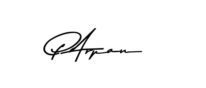 Asem Kandis PERSONAL USE is a professional signature style that is perfect for those who want to add a touch of class to their signature. It is also a great choice for those who want to make their signature more unique. Get P Arpan name to fancy signature for free. P Arpan signature style 9 images and pictures png