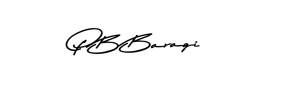 Create a beautiful signature design for name P B Baragi. With this signature (Asem Kandis PERSONAL USE) fonts, you can make a handwritten signature for free. P B Baragi signature style 9 images and pictures png