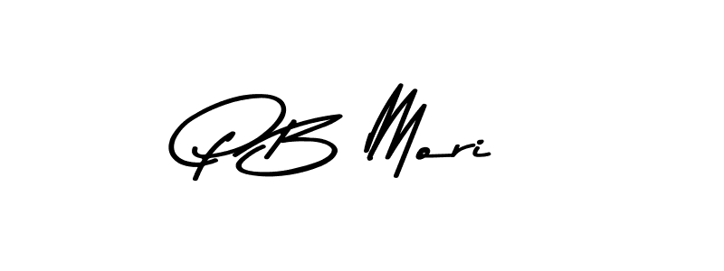 Use a signature maker to create a handwritten signature online. With this signature software, you can design (Asem Kandis PERSONAL USE) your own signature for name P B Mori. P B Mori signature style 9 images and pictures png