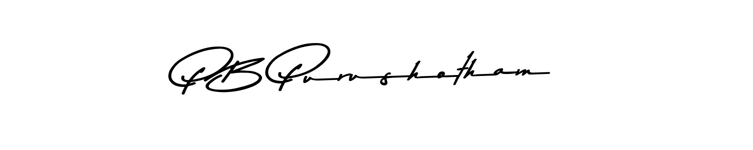 You should practise on your own different ways (Asem Kandis PERSONAL USE) to write your name (P B Purushotham) in signature. don't let someone else do it for you. P B Purushotham signature style 9 images and pictures png