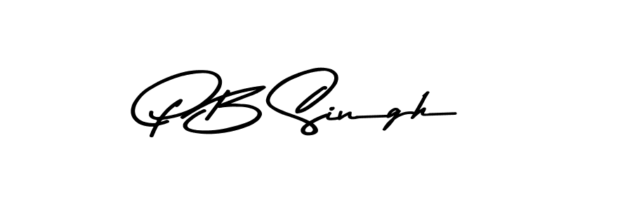 Create a beautiful signature design for name P B Singh. With this signature (Asem Kandis PERSONAL USE) fonts, you can make a handwritten signature for free. P B Singh signature style 9 images and pictures png