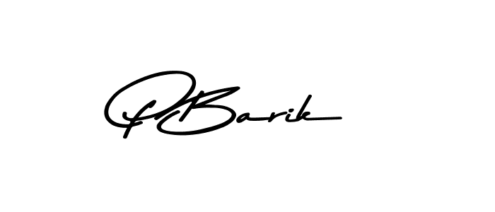 Best and Professional Signature Style for P Barik. Asem Kandis PERSONAL USE Best Signature Style Collection. P Barik signature style 9 images and pictures png