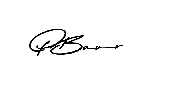 Similarly Asem Kandis PERSONAL USE is the best handwritten signature design. Signature creator online .You can use it as an online autograph creator for name P Baur. P Baur signature style 9 images and pictures png