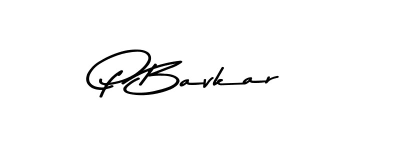 Also we have P Bavkar name is the best signature style. Create professional handwritten signature collection using Asem Kandis PERSONAL USE autograph style. P Bavkar signature style 9 images and pictures png