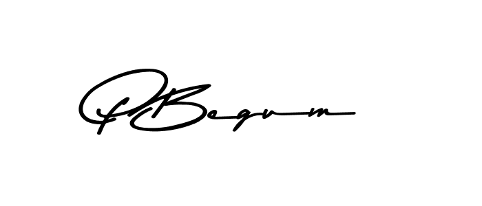 Use a signature maker to create a handwritten signature online. With this signature software, you can design (Asem Kandis PERSONAL USE) your own signature for name P Begum. P Begum signature style 9 images and pictures png