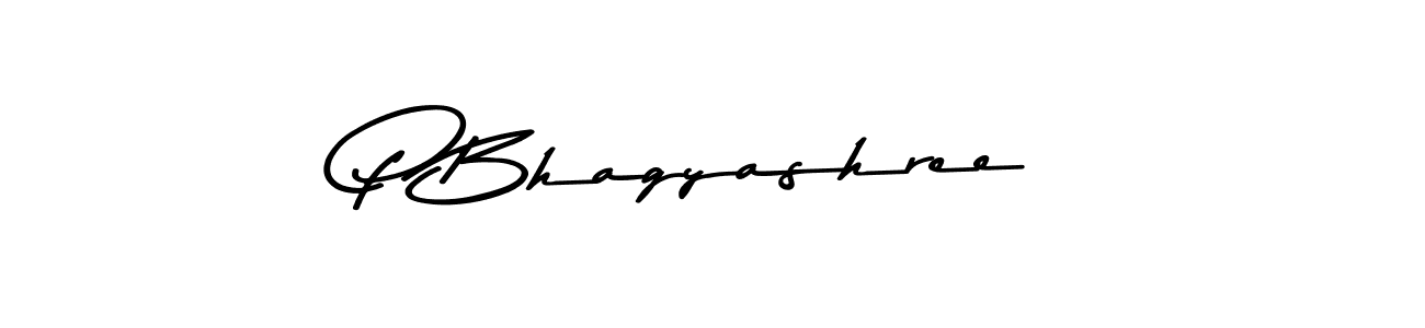 The best way (Asem Kandis PERSONAL USE) to make a short signature is to pick only two or three words in your name. The name P Bhagyashree include a total of six letters. For converting this name. P Bhagyashree signature style 9 images and pictures png