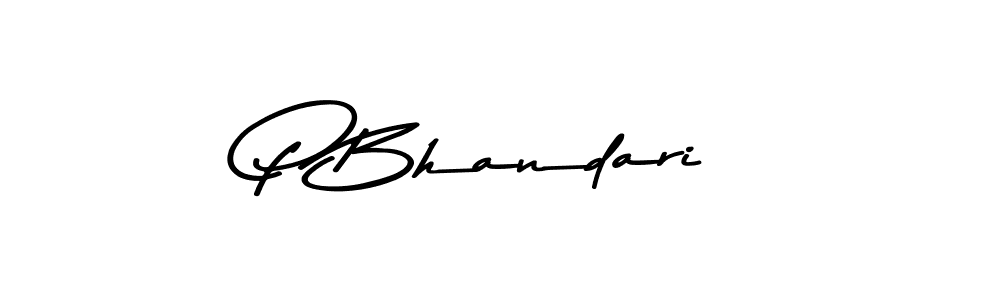 How to Draw P Bhandari signature style? Asem Kandis PERSONAL USE is a latest design signature styles for name P Bhandari. P Bhandari signature style 9 images and pictures png