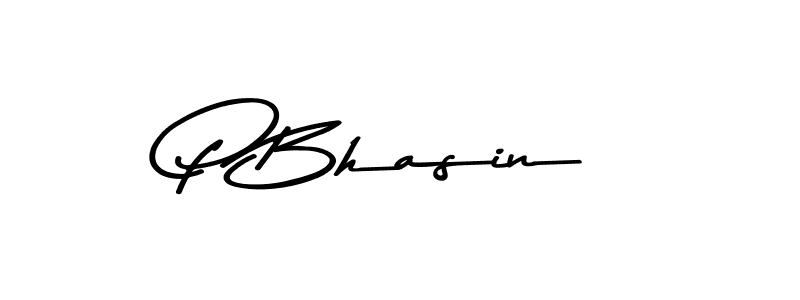 P Bhasin stylish signature style. Best Handwritten Sign (Asem Kandis PERSONAL USE) for my name. Handwritten Signature Collection Ideas for my name P Bhasin. P Bhasin signature style 9 images and pictures png
