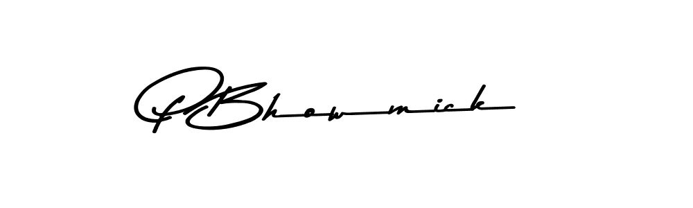 You should practise on your own different ways (Asem Kandis PERSONAL USE) to write your name (P Bhowmick) in signature. don't let someone else do it for you. P Bhowmick signature style 9 images and pictures png