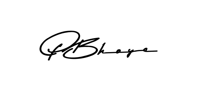 Use a signature maker to create a handwritten signature online. With this signature software, you can design (Asem Kandis PERSONAL USE) your own signature for name P Bhoye. P Bhoye signature style 9 images and pictures png