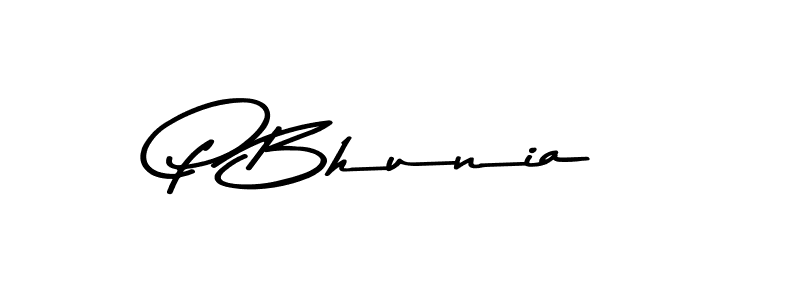 You should practise on your own different ways (Asem Kandis PERSONAL USE) to write your name (P Bhunia) in signature. don't let someone else do it for you. P Bhunia signature style 9 images and pictures png