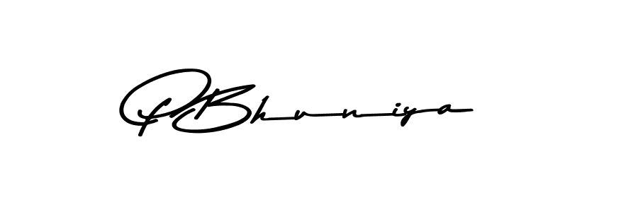 Asem Kandis PERSONAL USE is a professional signature style that is perfect for those who want to add a touch of class to their signature. It is also a great choice for those who want to make their signature more unique. Get P Bhuniya name to fancy signature for free. P Bhuniya signature style 9 images and pictures png