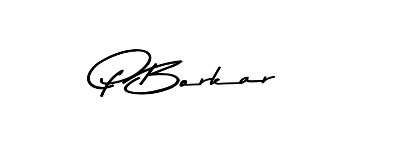 How to make P Borkar signature? Asem Kandis PERSONAL USE is a professional autograph style. Create handwritten signature for P Borkar name. P Borkar signature style 9 images and pictures png