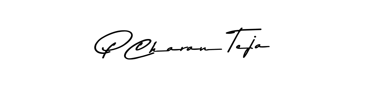 The best way (Asem Kandis PERSONAL USE) to make a short signature is to pick only two or three words in your name. The name P Charan Teja include a total of six letters. For converting this name. P Charan Teja signature style 9 images and pictures png