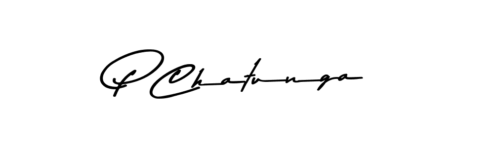 How to make P Chatunga signature? Asem Kandis PERSONAL USE is a professional autograph style. Create handwritten signature for P Chatunga name. P Chatunga signature style 9 images and pictures png