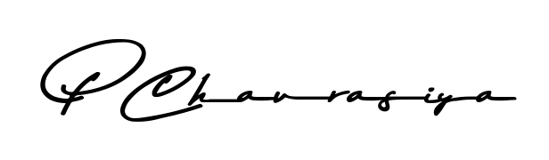 Make a beautiful signature design for name P Chaurasiya. With this signature (Asem Kandis PERSONAL USE) style, you can create a handwritten signature for free. P Chaurasiya signature style 9 images and pictures png