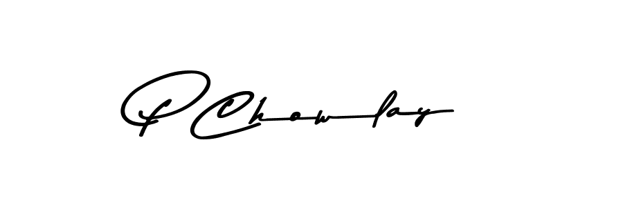 Also we have P Chowlay name is the best signature style. Create professional handwritten signature collection using Asem Kandis PERSONAL USE autograph style. P Chowlay signature style 9 images and pictures png