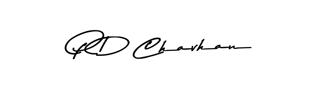 Make a beautiful signature design for name P D Chavhan. With this signature (Asem Kandis PERSONAL USE) style, you can create a handwritten signature for free. P D Chavhan signature style 9 images and pictures png