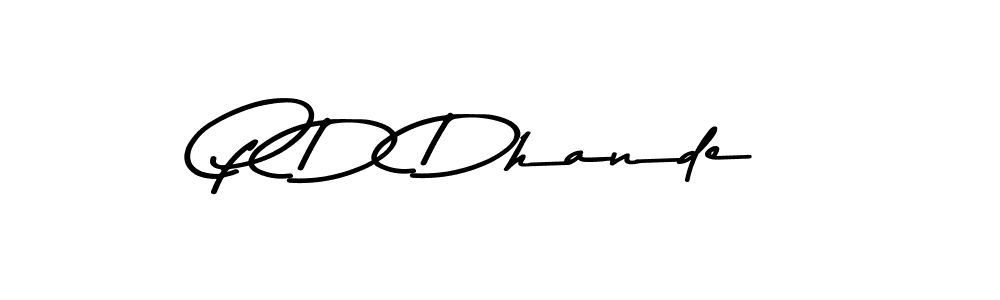 Best and Professional Signature Style for P D Dhande. Asem Kandis PERSONAL USE Best Signature Style Collection. P D Dhande signature style 9 images and pictures png