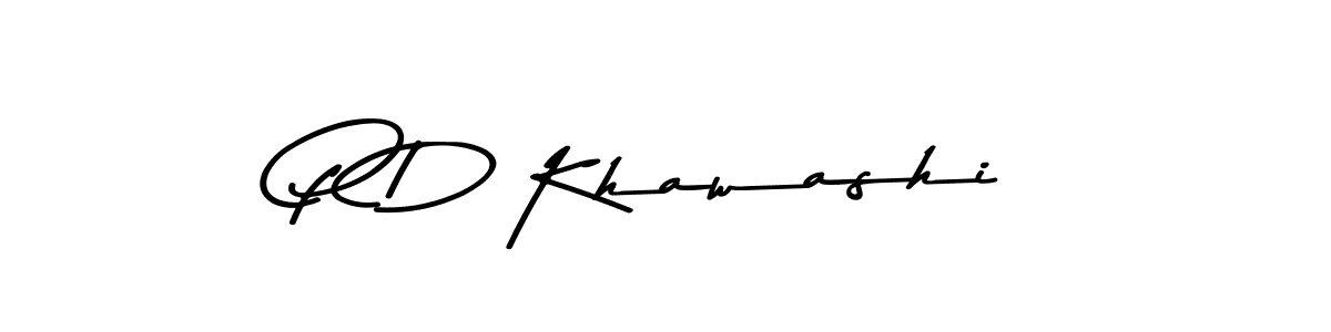 The best way (Asem Kandis PERSONAL USE) to make a short signature is to pick only two or three words in your name. The name P D Khawashi include a total of six letters. For converting this name. P D Khawashi signature style 9 images and pictures png