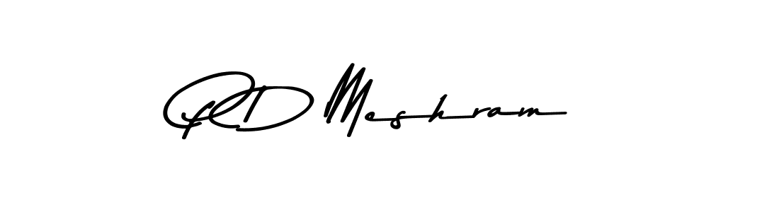 P D Meshram stylish signature style. Best Handwritten Sign (Asem Kandis PERSONAL USE) for my name. Handwritten Signature Collection Ideas for my name P D Meshram. P D Meshram signature style 9 images and pictures png