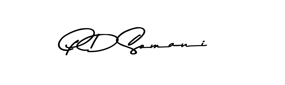 Make a beautiful signature design for name P D Somani. With this signature (Asem Kandis PERSONAL USE) style, you can create a handwritten signature for free. P D Somani signature style 9 images and pictures png