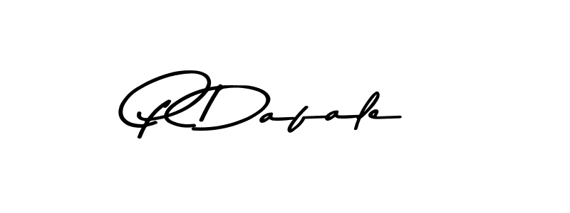 Create a beautiful signature design for name P Dafale. With this signature (Asem Kandis PERSONAL USE) fonts, you can make a handwritten signature for free. P Dafale signature style 9 images and pictures png