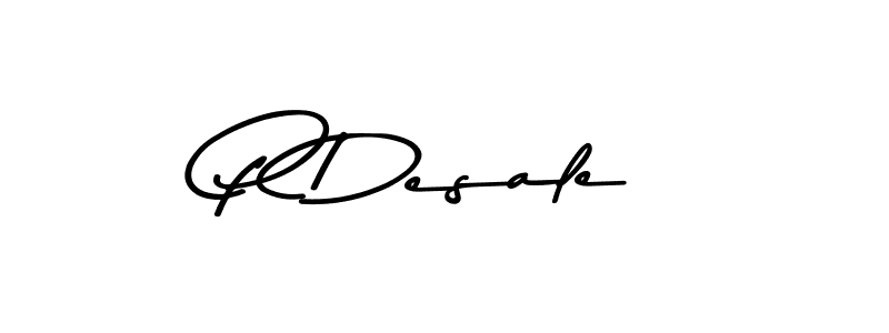 How to Draw P Desale signature style? Asem Kandis PERSONAL USE is a latest design signature styles for name P Desale. P Desale signature style 9 images and pictures png