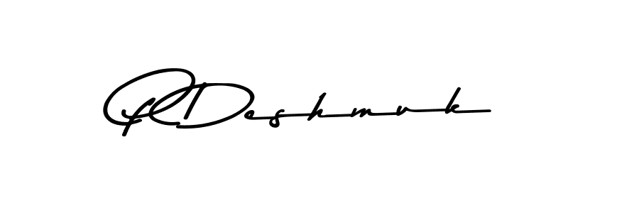 Also You can easily find your signature by using the search form. We will create P Deshmuk name handwritten signature images for you free of cost using Asem Kandis PERSONAL USE sign style. P Deshmuk signature style 9 images and pictures png