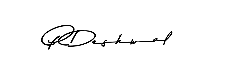 Use a signature maker to create a handwritten signature online. With this signature software, you can design (Asem Kandis PERSONAL USE) your own signature for name P Deshwal. P Deshwal signature style 9 images and pictures png