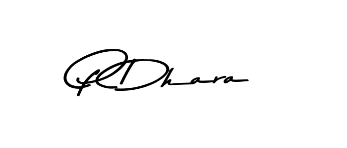 How to make P Dhara name signature. Use Asem Kandis PERSONAL USE style for creating short signs online. This is the latest handwritten sign. P Dhara signature style 9 images and pictures png