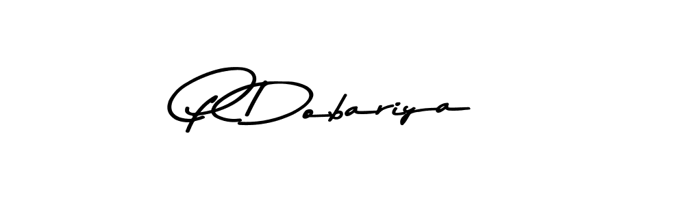 P Dobariya stylish signature style. Best Handwritten Sign (Asem Kandis PERSONAL USE) for my name. Handwritten Signature Collection Ideas for my name P Dobariya. P Dobariya signature style 9 images and pictures png