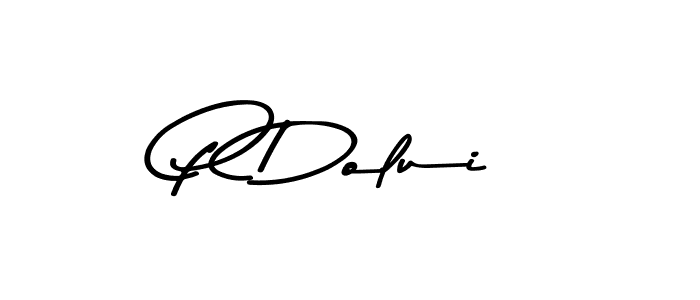 Also we have P Dolui name is the best signature style. Create professional handwritten signature collection using Asem Kandis PERSONAL USE autograph style. P Dolui signature style 9 images and pictures png