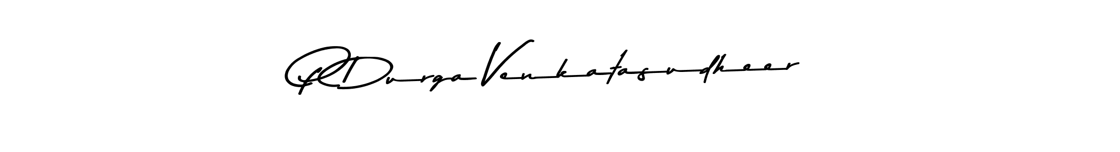 P Durga Venkatasudheer stylish signature style. Best Handwritten Sign (Asem Kandis PERSONAL USE) for my name. Handwritten Signature Collection Ideas for my name P Durga Venkatasudheer. P Durga Venkatasudheer signature style 9 images and pictures png