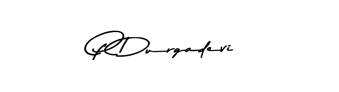 P Durgadevi stylish signature style. Best Handwritten Sign (Asem Kandis PERSONAL USE) for my name. Handwritten Signature Collection Ideas for my name P Durgadevi. P Durgadevi signature style 9 images and pictures png