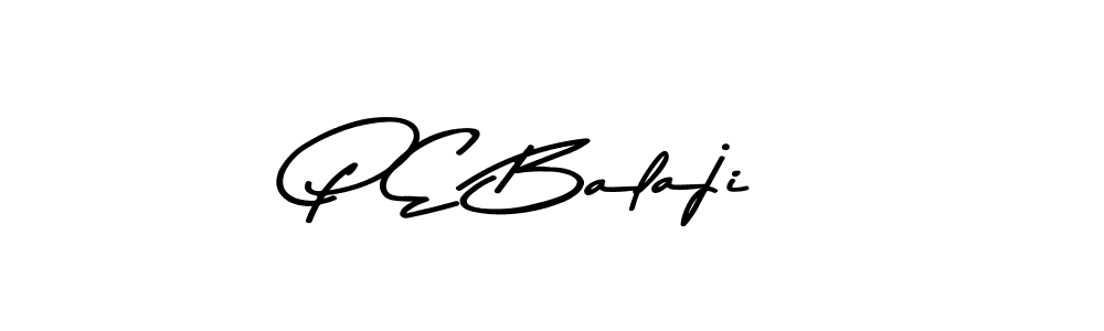 P E Balaji stylish signature style. Best Handwritten Sign (Asem Kandis PERSONAL USE) for my name. Handwritten Signature Collection Ideas for my name P E Balaji. P E Balaji signature style 9 images and pictures png