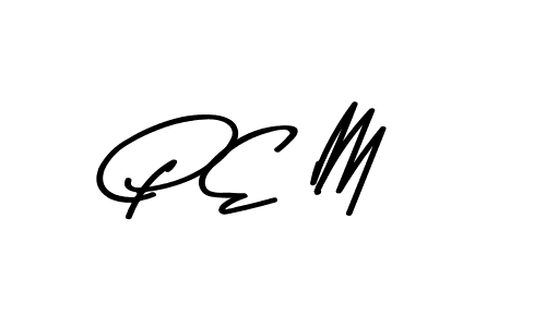 Make a beautiful signature design for name P E M. With this signature (Asem Kandis PERSONAL USE) style, you can create a handwritten signature for free. P E M signature style 9 images and pictures png
