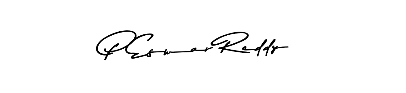 The best way (Asem Kandis PERSONAL USE) to make a short signature is to pick only two or three words in your name. The name P Eswar Reddy include a total of six letters. For converting this name. P Eswar Reddy signature style 9 images and pictures png