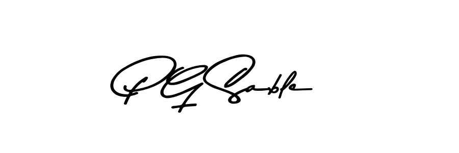 Use a signature maker to create a handwritten signature online. With this signature software, you can design (Asem Kandis PERSONAL USE) your own signature for name P G Sable. P G Sable signature style 9 images and pictures png