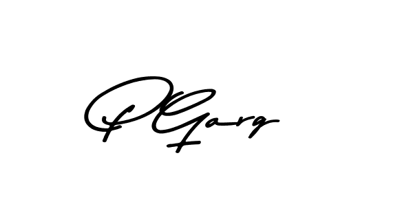 Make a beautiful signature design for name P Garg. With this signature (Asem Kandis PERSONAL USE) style, you can create a handwritten signature for free. P Garg signature style 9 images and pictures png