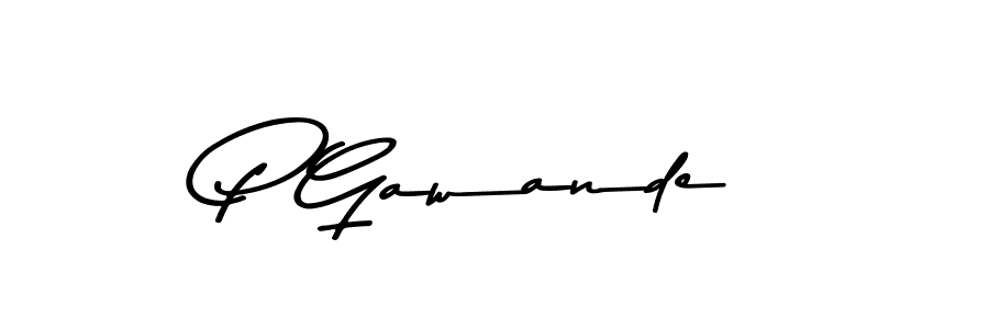 Make a beautiful signature design for name P Gawande. Use this online signature maker to create a handwritten signature for free. P Gawande signature style 9 images and pictures png