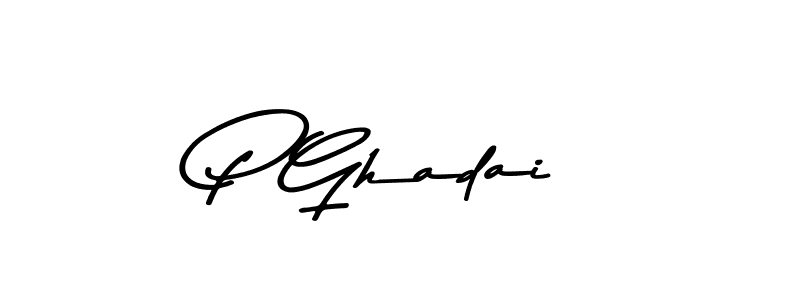 You should practise on your own different ways (Asem Kandis PERSONAL USE) to write your name (P Ghadai) in signature. don't let someone else do it for you. P Ghadai signature style 9 images and pictures png