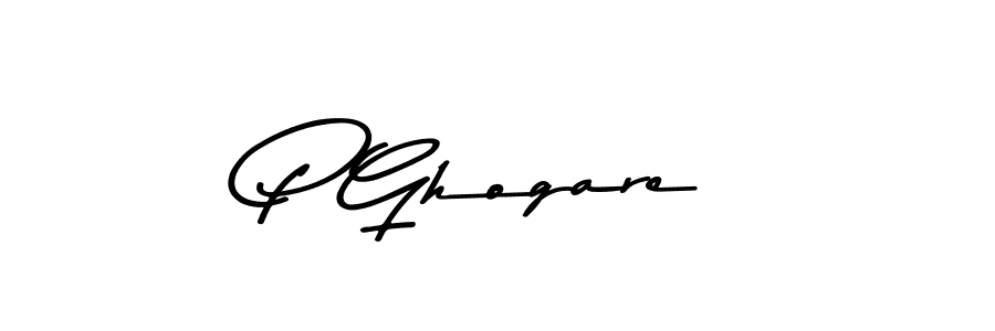 How to make P Ghogare signature? Asem Kandis PERSONAL USE is a professional autograph style. Create handwritten signature for P Ghogare name. P Ghogare signature style 9 images and pictures png